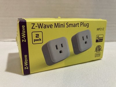 2 Pack - Minoston Z-Wave 800 Series Mini Smart Plug - MP21Z