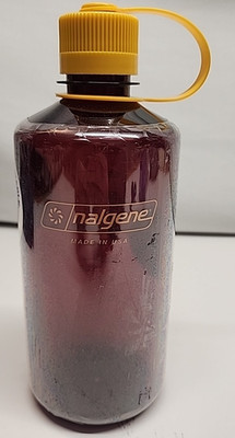 Nalgene Sustain Bottle  32 oz. Laker Red Narrow MouthGolden Yellow Cap