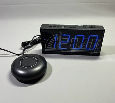 Lauter Wecker Vibration Bettschüttler für Schwerschläfer Gehörlose & USB-Anschluss 12/24H
