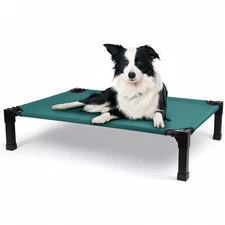 ZEF-Cooling Elevated Dog Bed, Raised Dog Bed With Washable Breathable Mesh And M