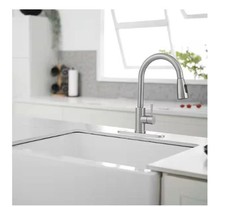 BWE 1-Handle Pull Down Sprayer Kitchen Faucet Commercial Kitchen Sink Faucet
