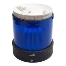 Schneider XVBC36CA Light Tower Indicator Bank, Blue, ø70mm, 12-230VAC, *No Bulb*