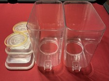 2 Replacement BOWLS 2 LID for Crathco Grindmaster 1288 AND Gaskets 2010 5 gallon