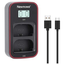 LCD Display Dual USB-Ladegerät für Canon LP-E6/E6N Akkus EOS Kameras