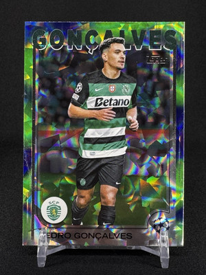2025 Topps Champions League Pedro Goncalves Green 134 Sporting Clube De Portugal