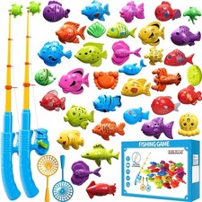 Magnetic Fishing Game Toys for Kids Toddlers 3-5 4-8, Water Table Bathtub Toys w