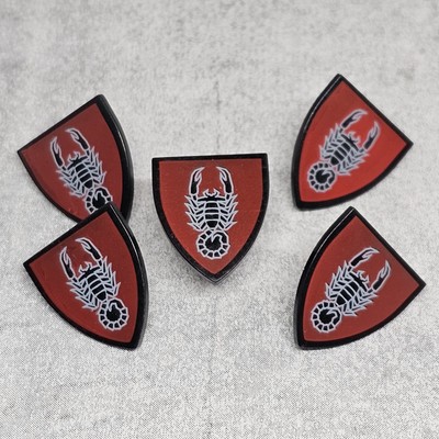 5-pack Custom Classic Scorpion Shield Accessories for Minifigure c3SKS7