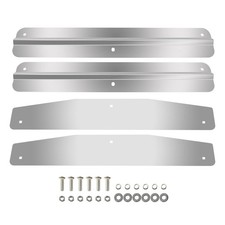 2x 24" Stainless Steel Mud Flap Weights  Backing Plates Universal Fit Mudflaps