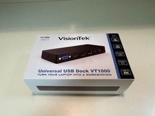 VisionTek Universal Docking Station Dual Display USB 3.0 VT1000 901147 - New