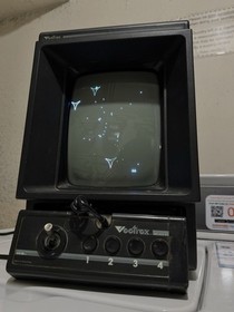 GCE Vectrex HP 3000 Home Console Black Component RCA 1982 Video Game System