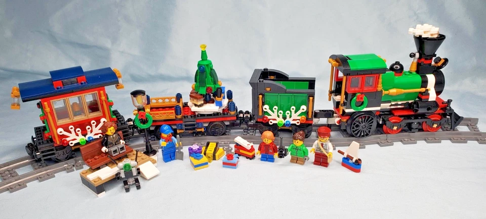 LEGO 10254 Зимняя деревня коллекции зимний праздничный поезд - полный - пожалуйста, прочитайте - Изображение 2 из 4