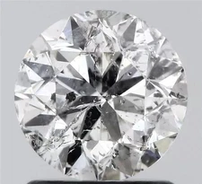 Cert. AGI 1.56 CT Round Brilliant Natural Mined Diamond Loose F color I1 clarity