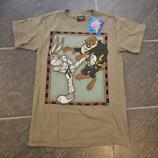 NWT VTG 90'S 1997 LOONEY TUNES BUGS BUNNY TAZ KARATE CHANGES T SHIRT SZ L