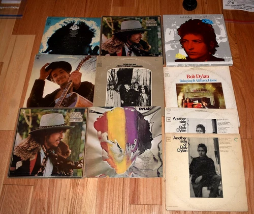 Bob Dylan Vinyl Lot Of 10 Records LP Vinyl Desire Another Side VG