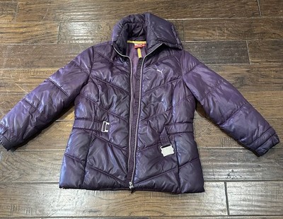 Puma Y2K Purple Polyester Puffer Jacket Size M