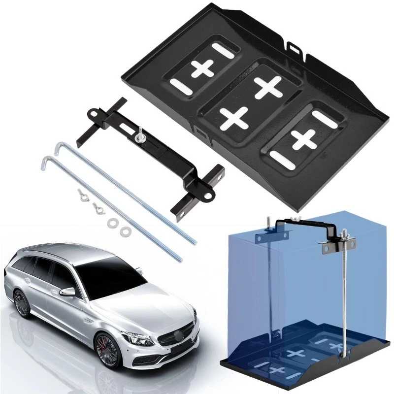 19 см регулируемый металлический универсальный лоток для аккумулятора + зажим для морского автомобиля - Изображение 2 из 4