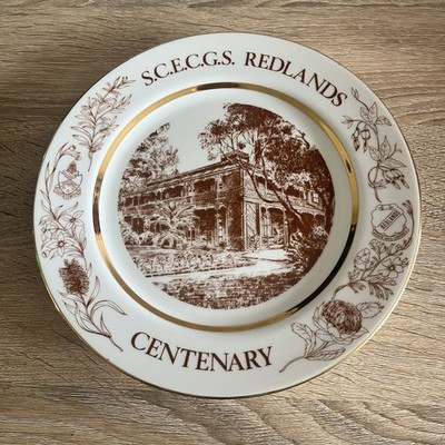 S.C.E.C.G.S. School Redlands NSW Australia Centenary Vintage Plate 1884 to 1984