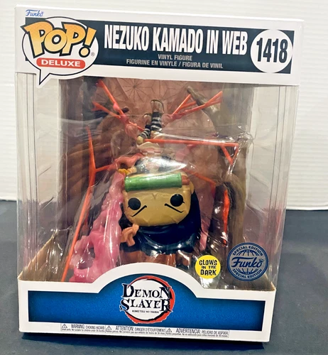 Funko Pop! 6" Deluxe Demon Slayer Nezuko Kamado in Web #1418 Glow
