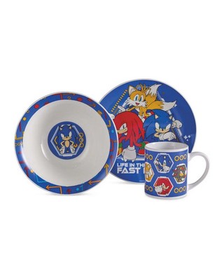 SONIC THE HEDGEHOG RETRO VINTAGE FRÜHSTÜCKSSET IN OVP EXTREM SELTEN