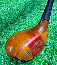 Vintage Ben Hogan Oil Hardened K82042 Persimmon 3 Wood / ALL ORIGINAL / sa9043