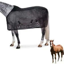 Horse Fly Sheet Breathable, Micro Mosquito Mesh with Adjustable Straps, Light...
