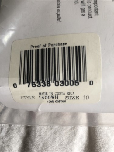 Slip donna Hanes cotone bianco vintage 2005 taglia 10 3 paia NUOVO SIGILLATO - Foto 5 di 7