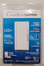 Lutron | Caseta •DIVA Smart Dimmer Light Switch (DVRF-6L-WH-R) WHITE *NEWEST MOD