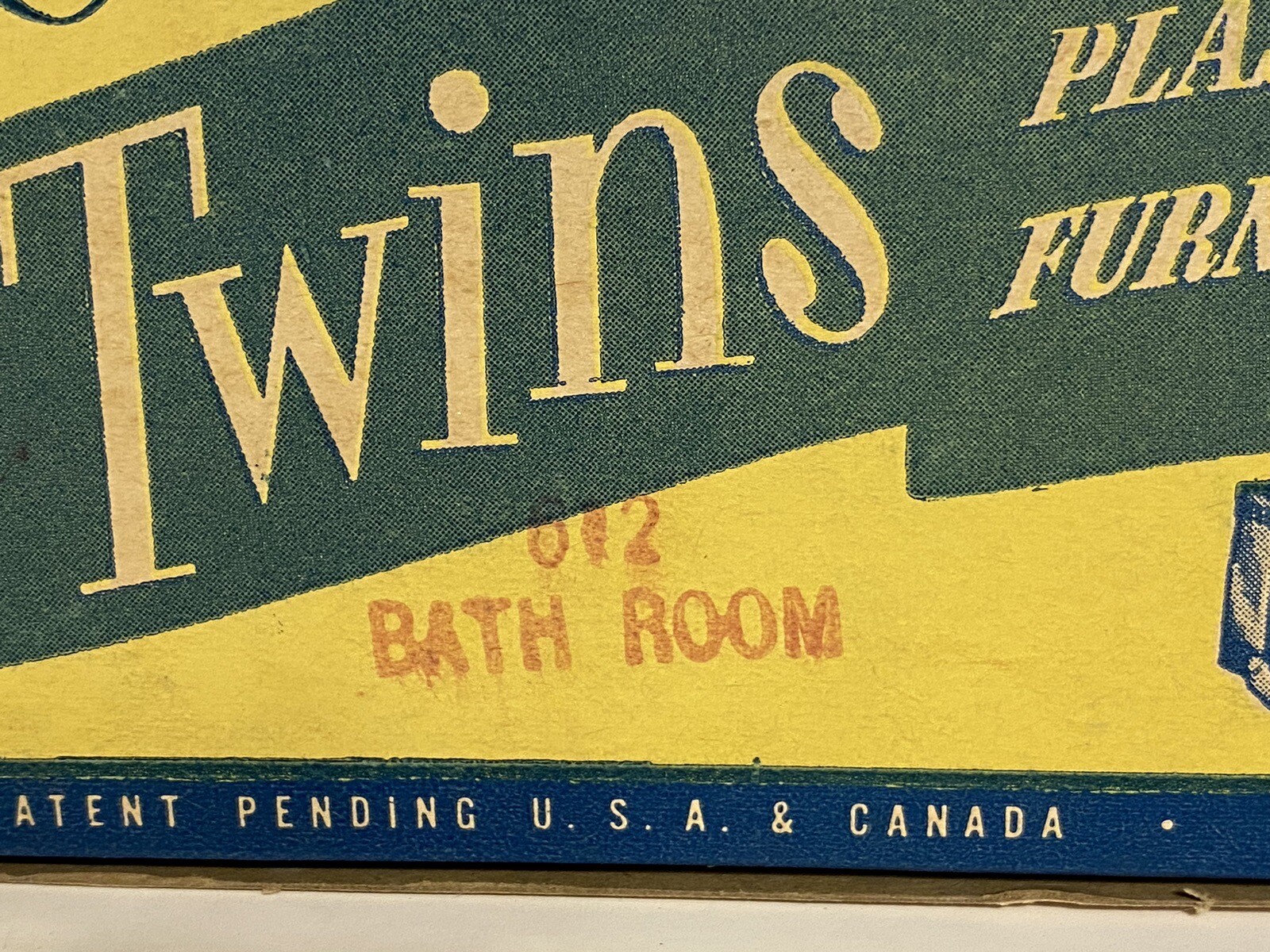 VINTAGE RENWAL'SJOLLY TWINS PLASTIC FURNITURE 612 BATHROOM SET ORIGINAL BOX eBay