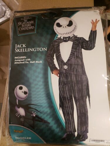 Jack Skellington Costume The Nightmare Before Christmas Boys/Toddlers Size 5-6T - Picture 1 of 1