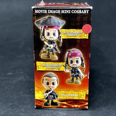 Pirates of Caribbean Jack Sparrow V1  Mini Cosbaby Hot Toys 2007 3.5'' - New