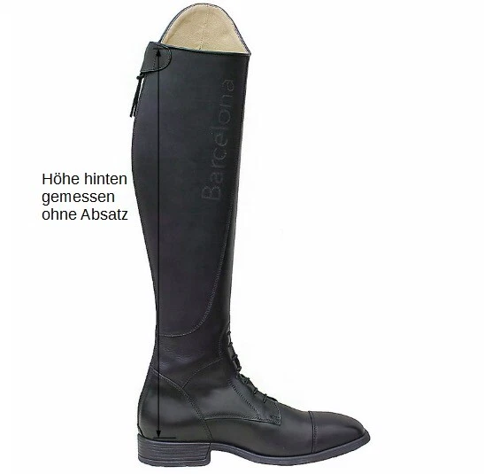 Euroriding Leder- Reitstiefel Barcelona in schwarz - Bild 1 von 1