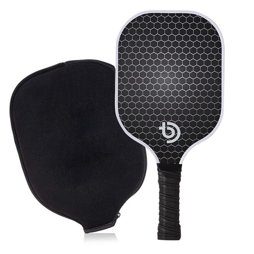 2x Juego de 2 paletas pickleball de fibra de carbono raqueta pickleball con 4 bolas bolsa toallas - Imagen 6 de 7