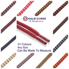 ROUND ROPE SHOE LACES WITH FLECK FOR TRAINERS BOOTS HIKING STRONG CORD SHOELACES