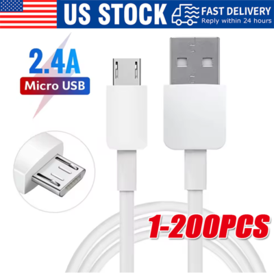 #ad 3 6ft Micro USB Fast Charging Cable Cord For Samsung Android Phone Charger LOT $45.36