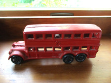 VINTAGE CAST IRON DOUBLE DECKER BUS