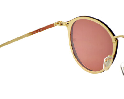 Ray-Ban Sunglasses RB3574N Blaze Round Gold Frame Pink Mirror Lens