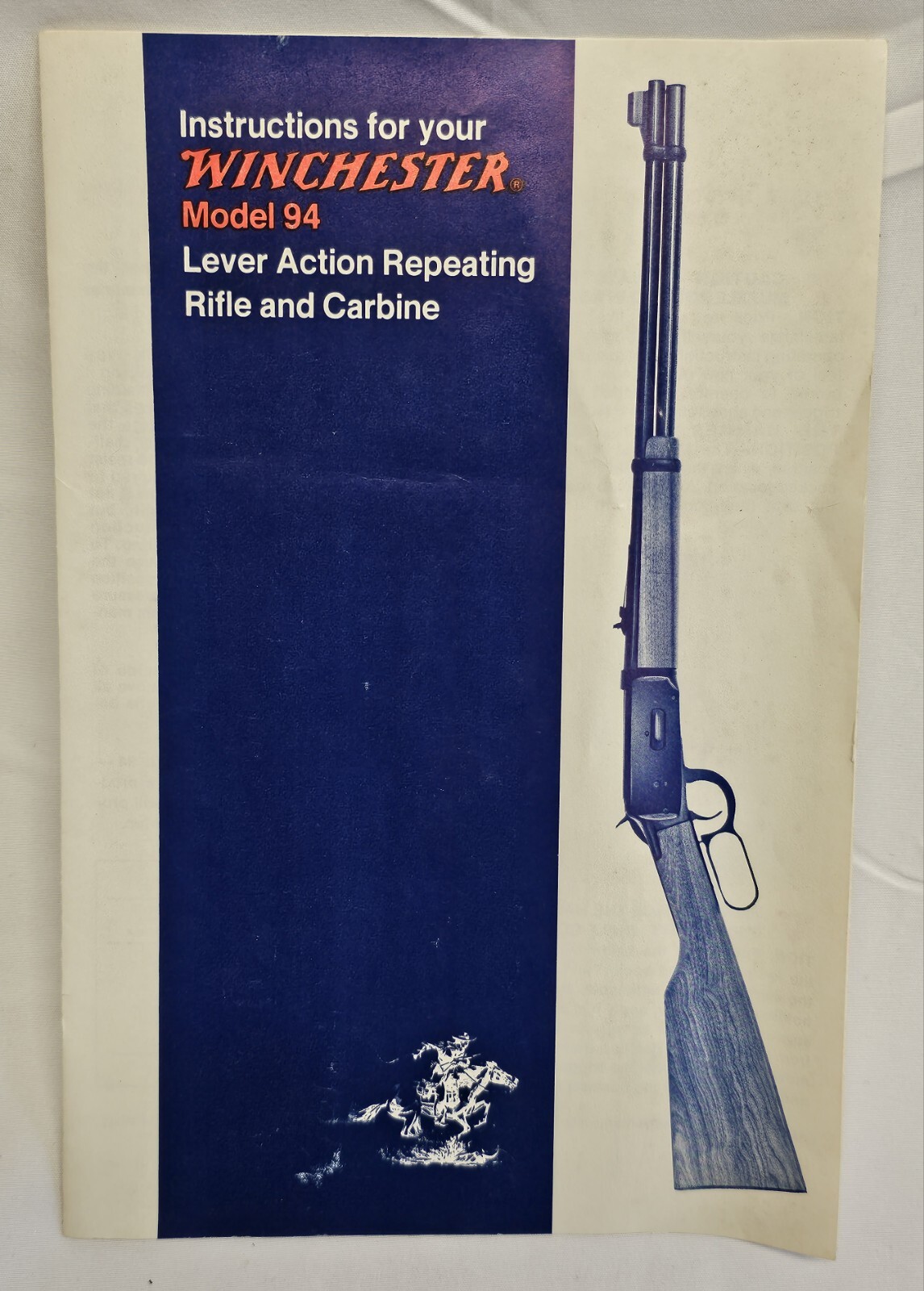 A Manual Rfile Vintage Winchester 9412 Model 94 Lever Action .30-30 Repeating Rifle ...