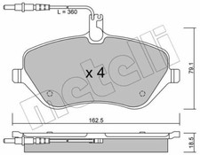 Bremsbeläge Vorne für CITROEN C5 III C6 PEUGEOT 407 Coupe SW 607