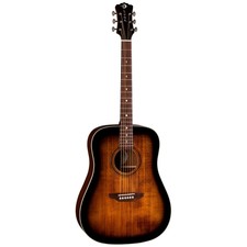 Luna Art Vintage Dreadnought Solid Top Distressed Art V Dread