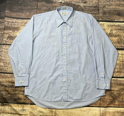 monsieur by givenchy dress shirt Givenchy Monsieur Mens dress shirt 16 32/33 Buttondown green White checked cott
