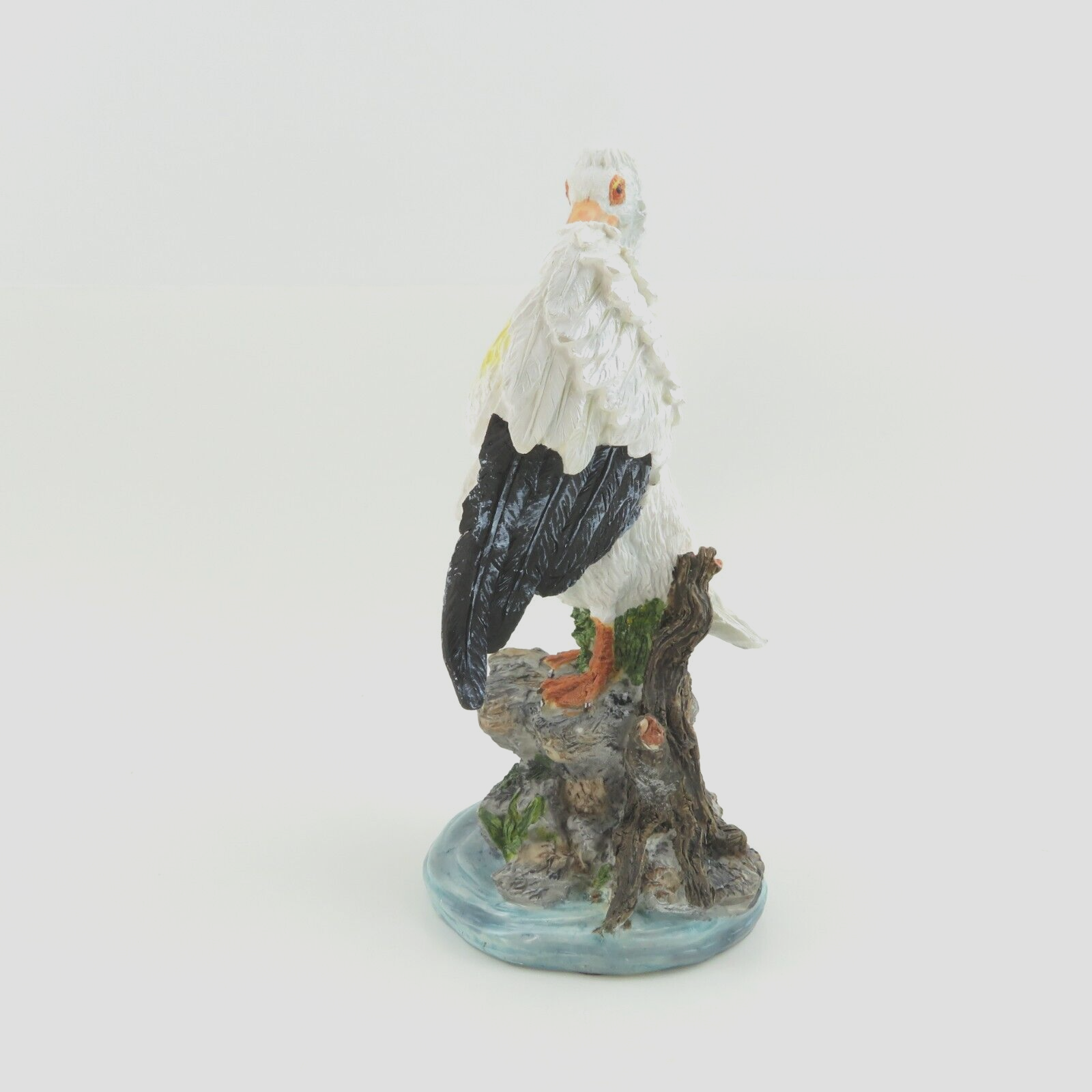 VTG Pelican Porcelain Figurine / Statue Bird is on Rocks over Water