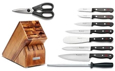 Wusthof Gourmet 10 Piece Knife Block Set, Acacia, 1095071002 - *NIB