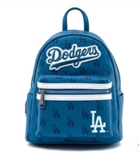 Loungefly MLB Los Angeles LA Dodgers Logo Mini Backpack Brand New 
