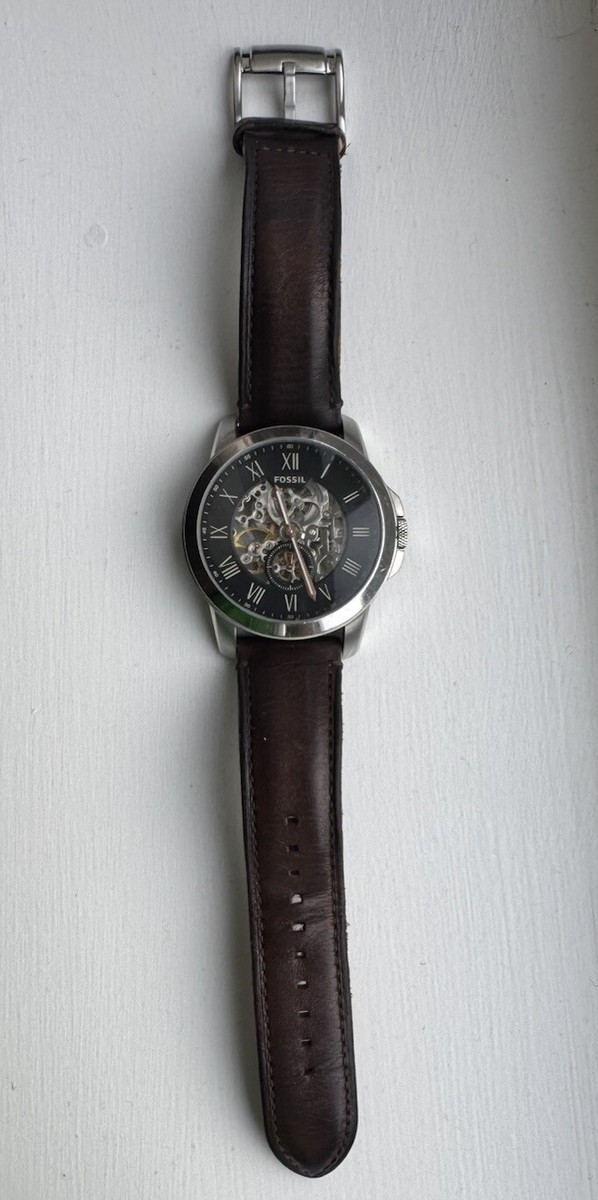 Brown Leather Fossil Me3095 Fossil Men's Watch Leather Strap