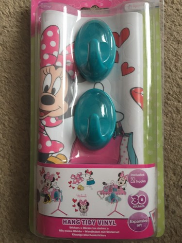 Disney Minnie Mouse Hang Tidy Vinyl Stickers (ref In Bx 75) - Picture 4 of 5