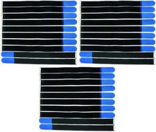 30 Cable Ties Hook and Loop 80cm x 50mm Blue Hook and Loop Hook and Loop Cable Ties Eyelet