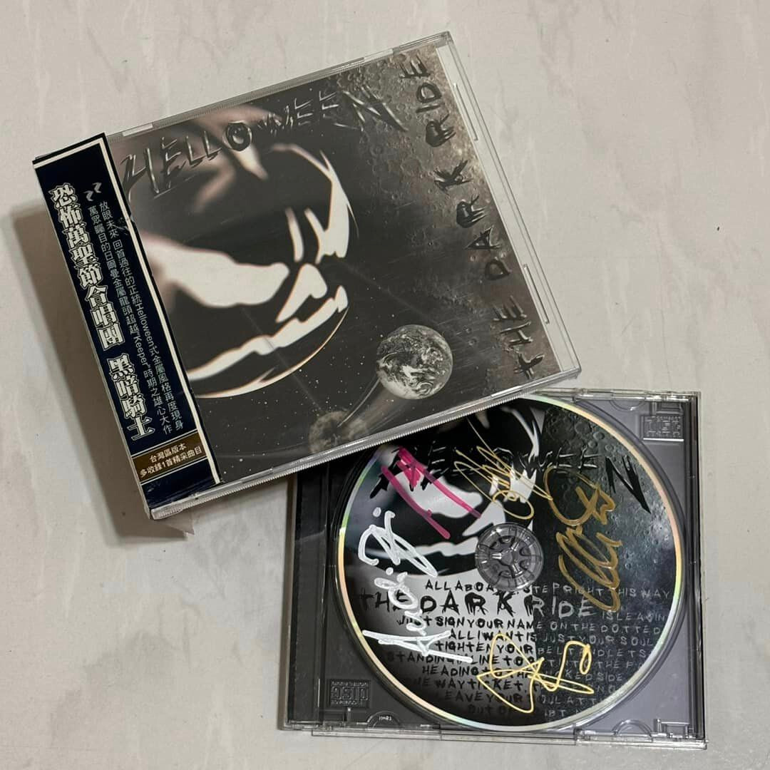 Helloween 2000 The Dark Ride Signed Autographed Taiwan OBI CD Album (VICP-61169)