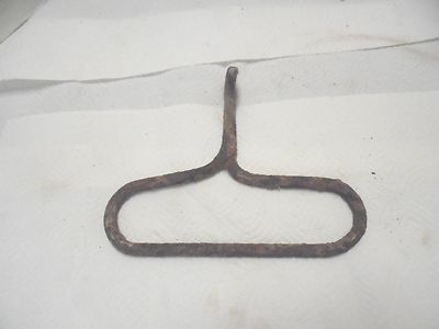 very rusty iron hay meat hook industrial decor plant hanger 11