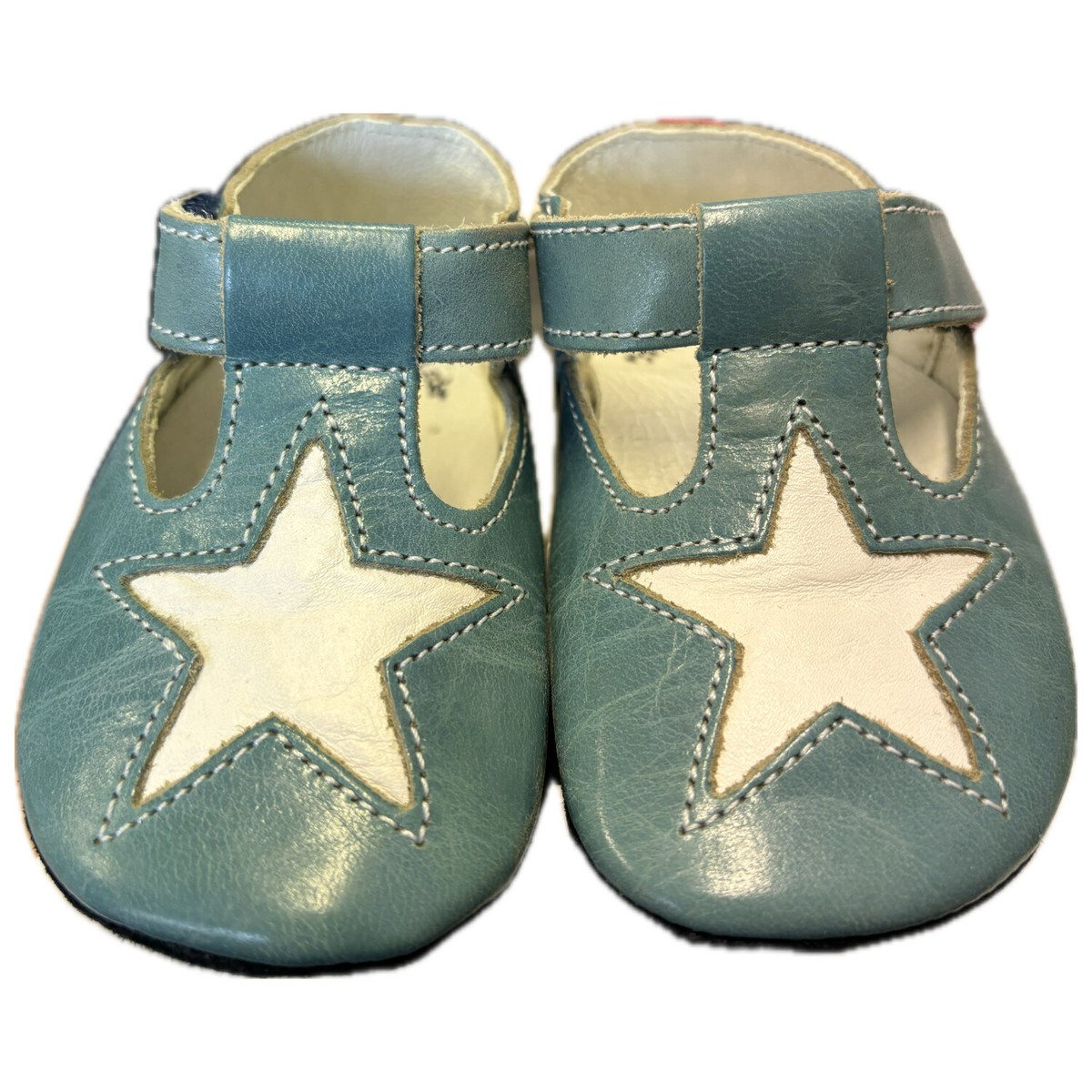 Anna und Paul Sandalen Starshine S 18-19 Himmelblau Echtleder