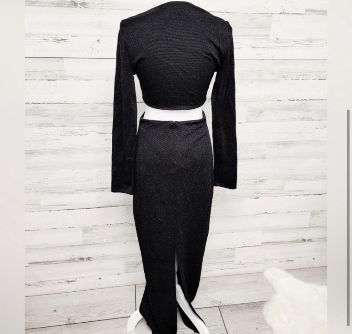 black long silky dress JETT IN BLACK main image 1